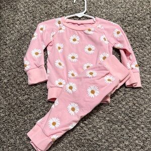 Pink Daisy Kids set 12 month